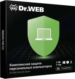 Dr Web Security Space (1 ПК + 1 моб  устр / год)