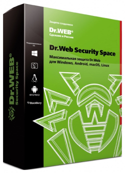 Dr Web Security Space  Продление (1 ПК + 1 моб устр / год) [Цифровая версия] (Цифровая версия)