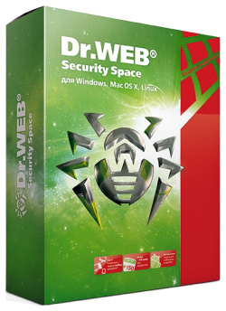 Dr Web Security Space (1 ПК + 1 моб  устр / 3 года) Продление (Цифровая версия)