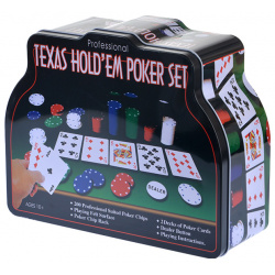 Набор для покера Texas Holdem (200 фишек) Partida Отличный недорогой покерный