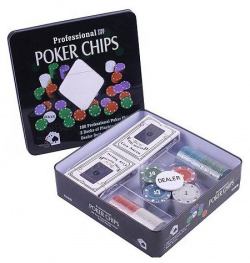 Набор для покера Texas Holdem Light: 100 фишек Partida 