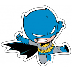 Наклейка патч для одежды DC Super Friends: Бэтмен 1 Аква Арт Принт 