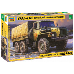 Сборная модель Российский армейский грузовик Урал 4320 Звезда 