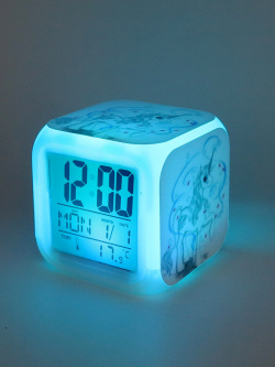Часы будильник Единорог №1 (с подсветкой) Pixel Crew