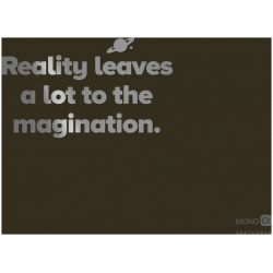 Скетчбук Reality Leaves A Lot To The Magination (Черный) Эксмо 