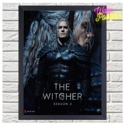 Постер The Witcher witcher5 WOW Posters Ведьмак 40см Х 30см в рамке под