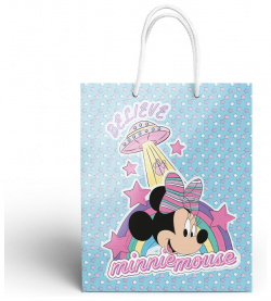 Пакет Minnie Mouse Минни с единорогом подарочный большой (голубой) ND PLAY 