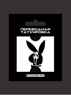 Татуировка переводная Playboy Scream (50x50 мм) StickersOne 