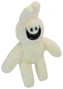 Мягкая игрушка Huggy Wuggy: Мистер Хоппс белая (30 см) Kids Choice 
