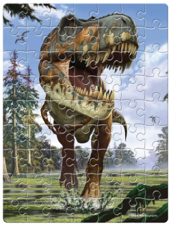 Пазл в яйце Тираннозавр (63 элемента) CubicFun 