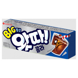 Жевательная резинка Lotte: WHATTA Big Bubble Gum Cola – Вкус колы Lotte 