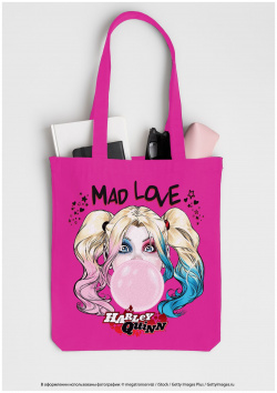 Сумка Harley Quinn: Mad Love (розовая) Эксмо 