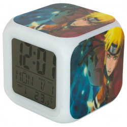 Часы будильник Naruto Shippuden с подсветкой №3 Pixel Crew 