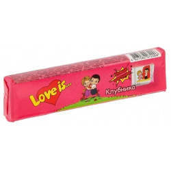 Жевательная конфета Love Is: Вкус Клубника (20 г) is Жевательные конфеты