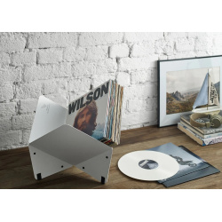 Подставка для хранения виниловых пластинок металлическая T A R S  [AR 82212] (белый) Analog Renaissance