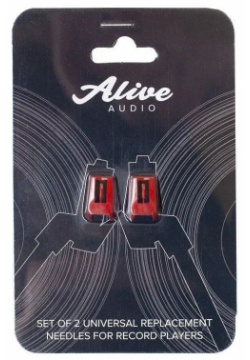 Набор универсальных сменных игл для проигрывателей – Alive Audio Stylus Иглы от