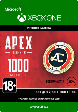 Apex Legends: Игровая валюта Coins 1000 [Xbox One  Цифровая версия] (Цифровая версия) Electronic Arts