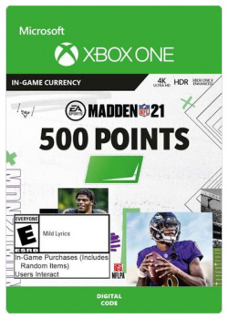 Madden NFL 21  500 Points [Xbox One Цифровая версия] (Цифровая версия) Electronic Arts