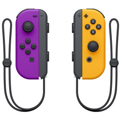 Набор контроллеров Joy Con для Nintendo Switch (неоново фиолетовый/неоново оранжевый)