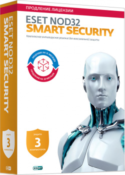 ESET NOD32 Smart Security  Продление (3 ПК 1 год) [Цифровая версия] (Цифровая версия)
