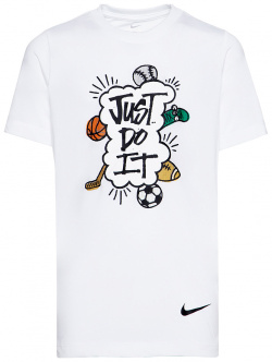 Подростковая футболка Nike Dri Fit Multi Tee DX9534 100 S Быть всегда в движении