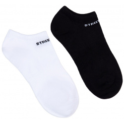 Короткие носки 2 пары STREETBEAT STBT0103 010 23 25 Черная и белая пара носков