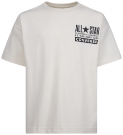Подростковая футболка  Lifestyle Relaxed Short Sleeve HTR GFX Converse 9CD912 W0L XL