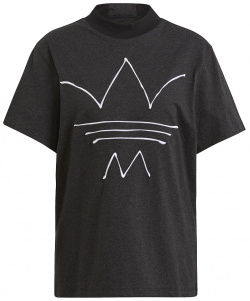 Женская футболка R Y V  Tee adidas GN4338 30 Схематичный Трилистник на футболке