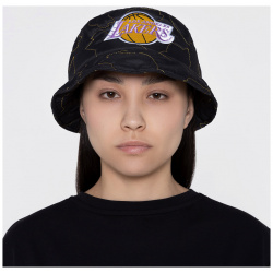 Панама Quilted Bucket Hat Los Angeles Lakers MITCHELL AND NESS HBKB6263 LAL BLCK L
