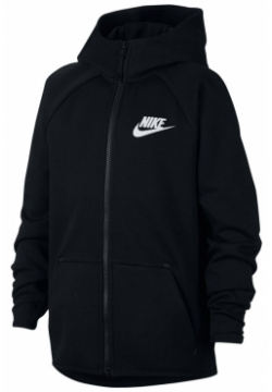 Подростковая толстовка Tech Fleece Full Zip Essentials Nike AR4020 010 XS Куртка