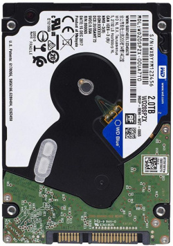 Жесткий диск 2TB SATA 6Gb/s Western Digital WD20SPZX 2 5 WD Blue 5400rpm 128MB