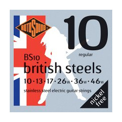 BS10 STRINGS STAINLESS STEEL ROTOSOUND Струны для электрогитары  стальные 10 46