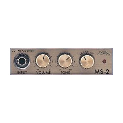 MS 2С MICRO AMP (CLASSIC) усилитель гитарный транзисторный  микрокомбо 1 Вт питание от батарей и адаптера (приобретается отдельно) черный цвет серая ткань MARSHALL