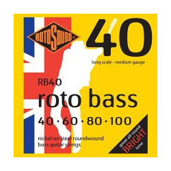 RB40 NICKEL (UNSILKED) 40 60 80 100 ROTOSOUND 