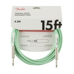 15' Original INST CABLE Surf Green FENDER Инструментальный кабель  зеленый