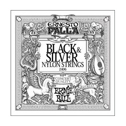 2406 Ernesto Palla Black & Silver Nylon Classical Guitar Strings ERNIE BALL 