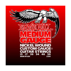 2204 Medium Nickel Wound w/ G Electric Guitar Strings  13 56 Gauge ERNIE BALL