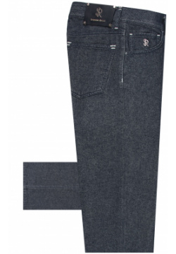 Хлопковые брюки STEFANO RICCI 99275 Серый