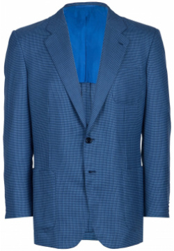 Шерстяной пиджак STEFANO RICCI 92554 Голубой