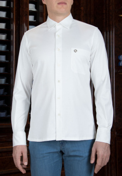 Хлопковая рубашка STEFANO RICCI 106687 Белый