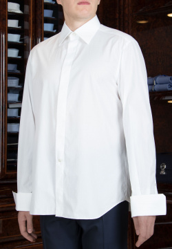 Хлопковая рубашка STEFANO RICCI 101970 Белый