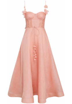 Платье ZIMMERMANN 166893 Розовый