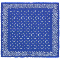 Шелковый платок STEFANO RICCI 95594 Синий