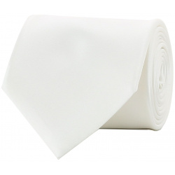 Шелковый галстук STEFANO RICCI 95632 Белый