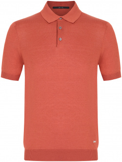Пуловер BML Base Polo Buttons Neck Short Sleeve  300097 Оранжевый