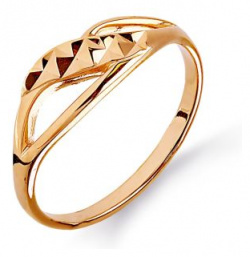 Кольцо из красного золота Линии Любви КоЮЗ Топаз Т10061455