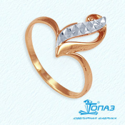 Кольцо из красного золота Линии Любви КоЮЗ Топаз Т13061657