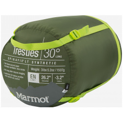 Спальный мешок Marmot Trestles 30  3 Long левосторонний Зеленый 23720M04 4430