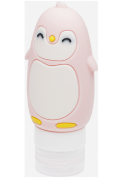 Дорожная баночка для путешествий Dewal Beauty  "Пингвин" цвет розовый 90 мл DFZ 12MIROD36