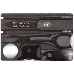Швейцарская карточка Victorinox SwissCard Lite  82 мм 13 функций Черный 0 7322RITLV11 T3